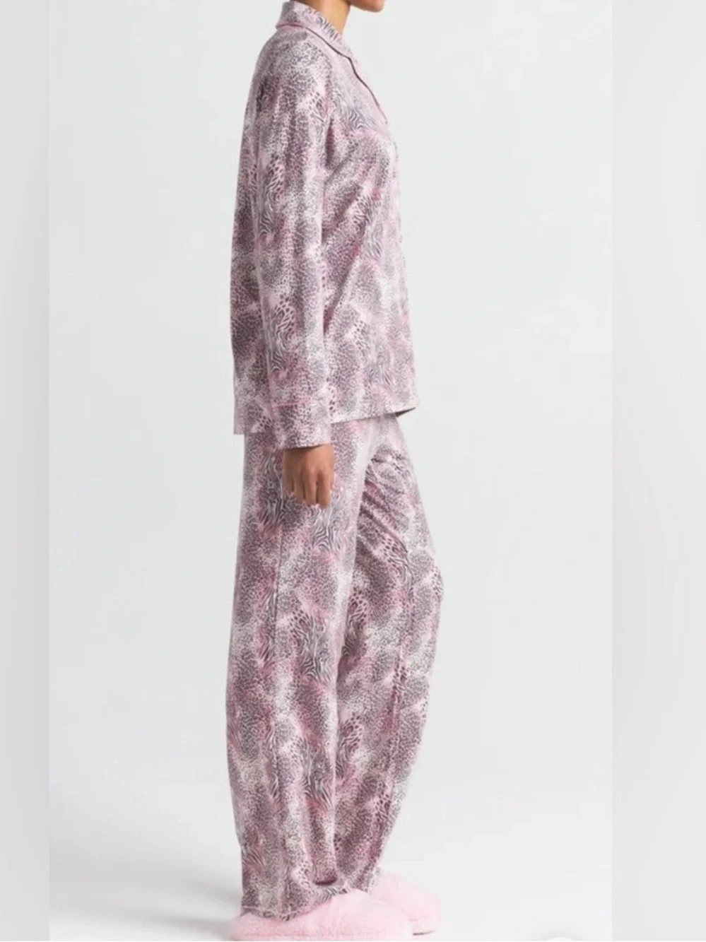 SKIMS multi animal print Printed Pajama Set 2 piece - Picture 6 of 8